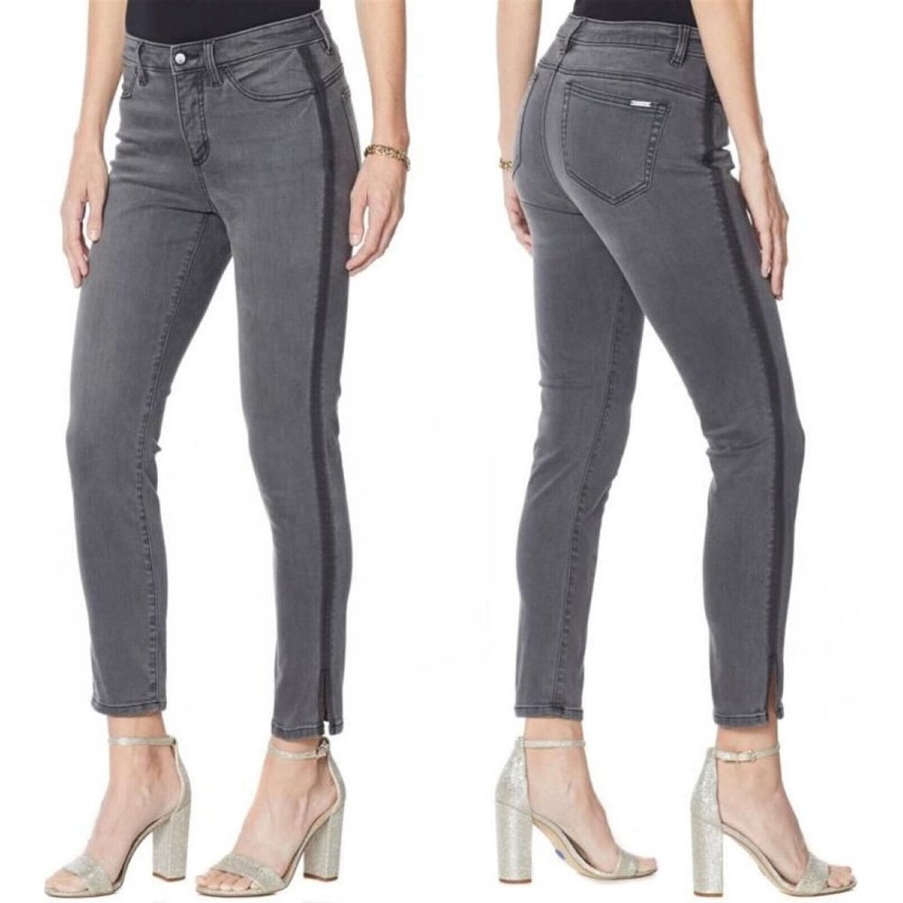 NWT G GIULIANA G-SCULPT 10 ANKLE JEANS VALLEY GRAY WASH‎ 12T (TALL)